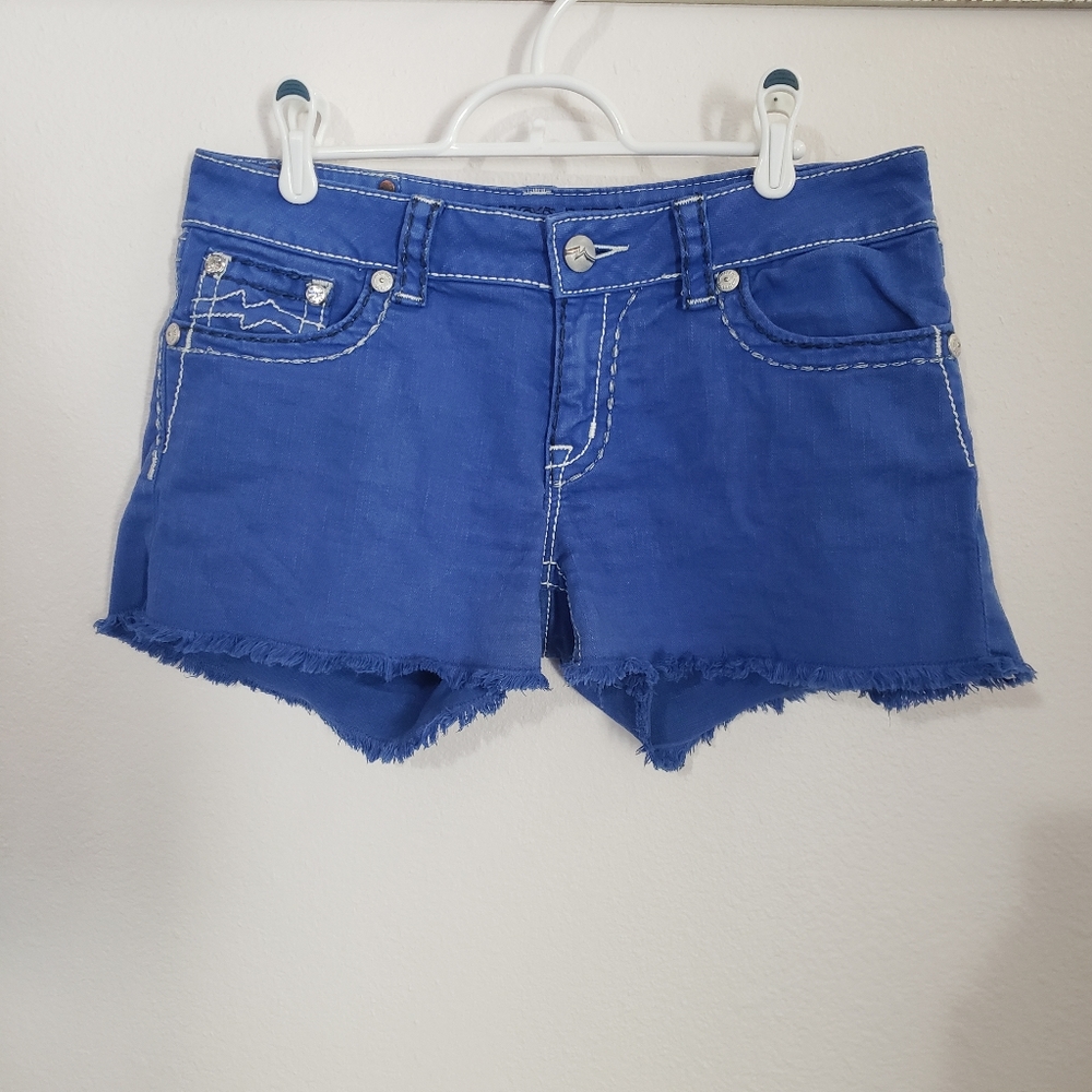Miss me Royal Blue Jean Shorts